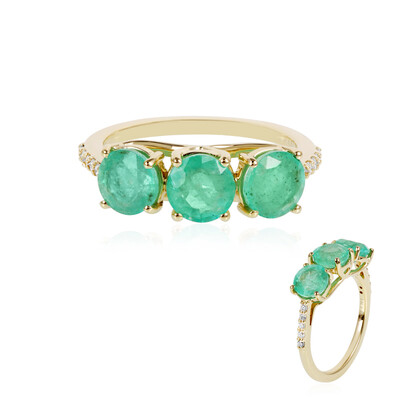 Russischer Smaragd-Goldring (AMAYANI)