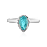 Blauer Apatit-Silberring