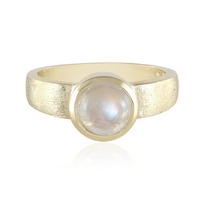 AAA-Regenbogen-Mondstein-Goldring (Adela Gold)