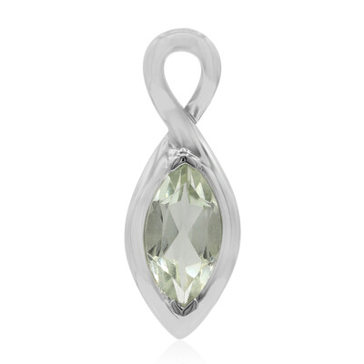 Grüner Amethyst-Silberanhänger