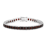 Granat-Silberarmband