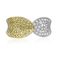 Gelber SI2 Diamant-Goldring (CIRARI)