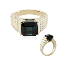 Brasilianischer Indigolith-Goldring (de Melo)