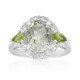 Grüner Amethyst-Silberring