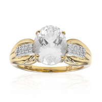 Herkimer Quarz-Goldring (Amanda Adkins)
