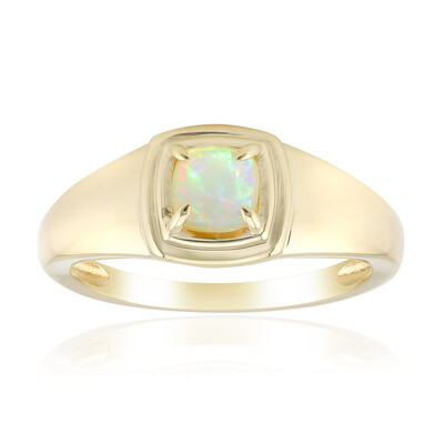 Brasilianischer Weißer Opal-Goldring