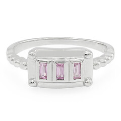 Pinkfarbener Ceylon-Saphir-Silberring