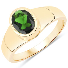 Russischer Diopsid-Goldring