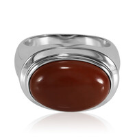 Roter Jaspis-Silberring