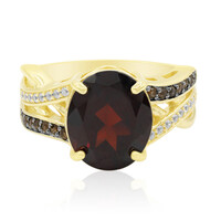 Granat-Silberring