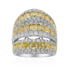 Gelber SI2 Brillant-Goldring (CIRARI)