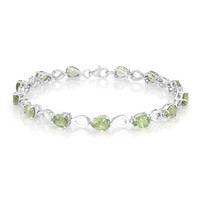 Russischer Apatit-Silberarmband
