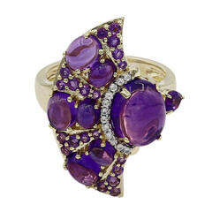 Amethyst-Goldring