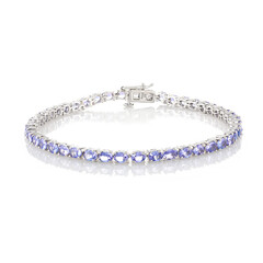 Tansanit-Silberarmband