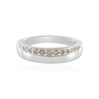I2 Champagner-Diamant-Silberring