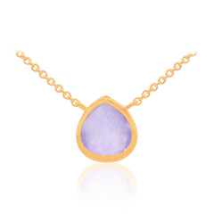 Lavendel-Jade-Silbercollier