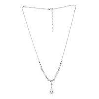 Weißer Topas-Silbercollier