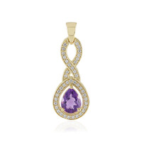 Sibirischer Amethyst-Silberanhänger