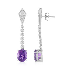 Sibirischer Amethyst-Silberohrringe (de Melo)