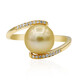 Goldene Süßwasserzuchtperlen-Goldring (CIRARI)