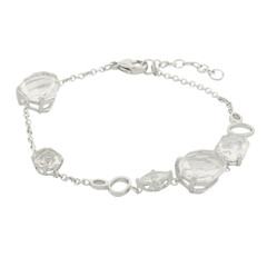 Weißer Quarz-Silberarmband (TPC)