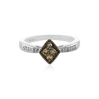 I2 Champagner-Diamant-Silberring