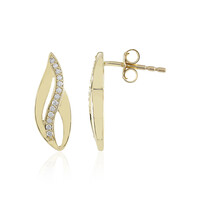 Lupenreiner (F) Brillant-Goldohrringe (LUCENT DIAMONDS)