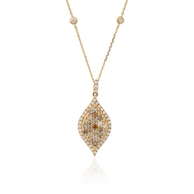SI2 Fancy-Brillant-Goldhalskette (CIRARI)