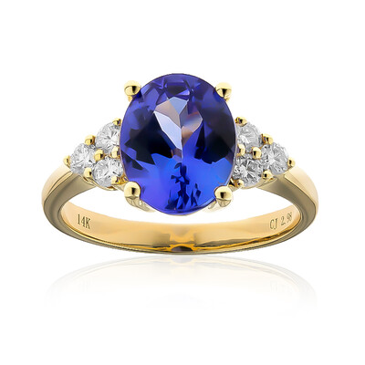 AAA-Tansanit-Goldring (CIRARI)