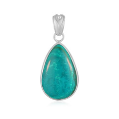 Blauer Atacama-Opal-Silberanhänger