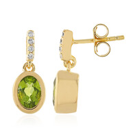 Peridot-Silberohrringe