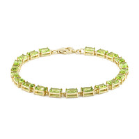 Burmesischer Peridot-Silberarmband