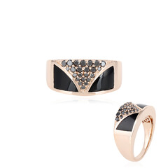 Schwarzer Onyx-Goldring (KM by Juwelo)