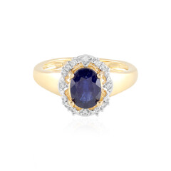 Blauer Madagaskar-Saphir-Silberring