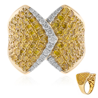 Oranger SI2 Diamant-Goldring (CIRARI)