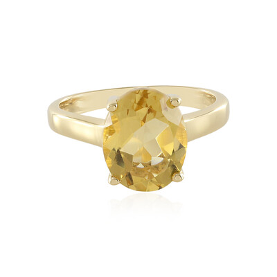 Champagner-Quarz-Silberring