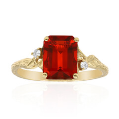 Mexikanischer Feueropal-Goldring (Smithsonian)