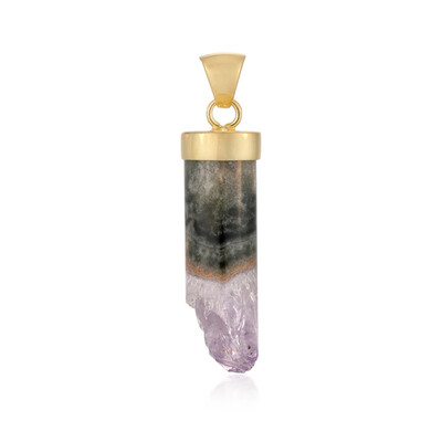 Drusen-Amethyst-Silberanhänger