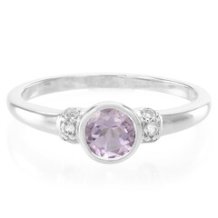 Lavendel-Amethyst-Silberring