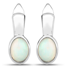 Welo-Opal-Silberohrringe