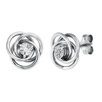 PK (H) Diamant-Silberohrringe