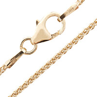 375er Gelbgold-Zopfkette - 45 cm - 2,7 g