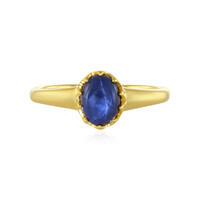 Blauer Stern-Saphir-Silberring