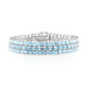 Blauer Topas-Silberarmband