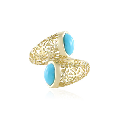 Sleeping Beauty-Türkis-Goldring (Ornaments by de Melo)