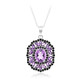 Amethyst-Silberhalskette