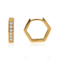 Lupenreiner (F) Brillant-Goldohrringe (LUCENT DIAMONDS)