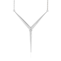 Weißer Saphir-Silbercollier (de Melo)