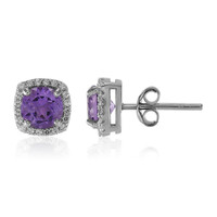 Amethyst-Silberohrringe