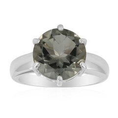 Grüner Amethyst-Silberring